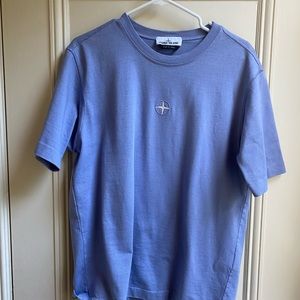 Stone Island Logo-embroidered Cotton-jersey T-shirt - Lavender